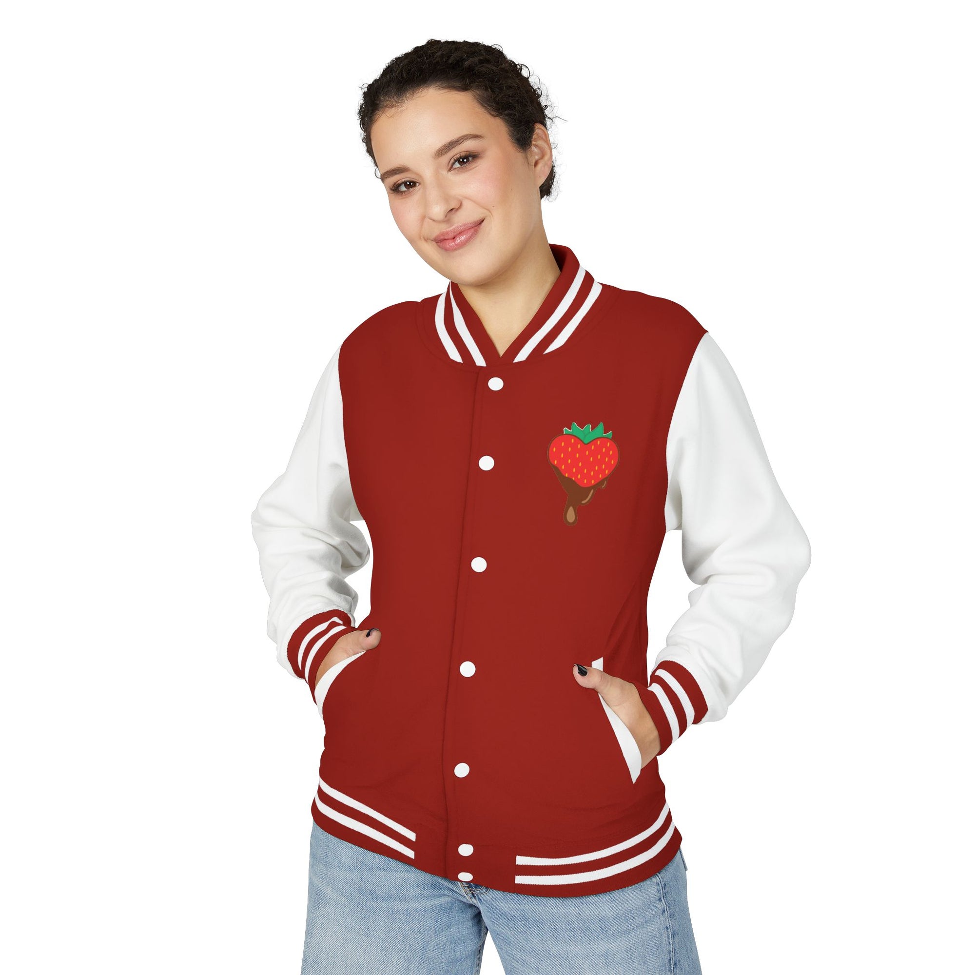 Letterman Jacket - Chocolate Covered Strawberry