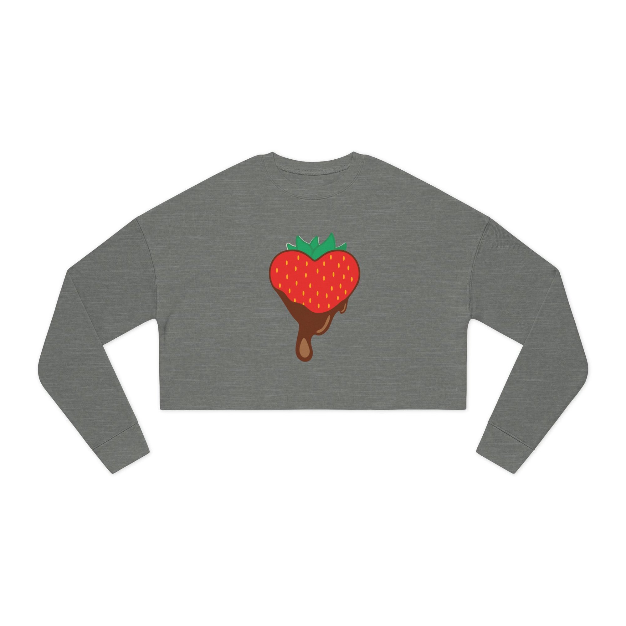 Cropped Sweatshirt - Chocolate Covered Strawberry