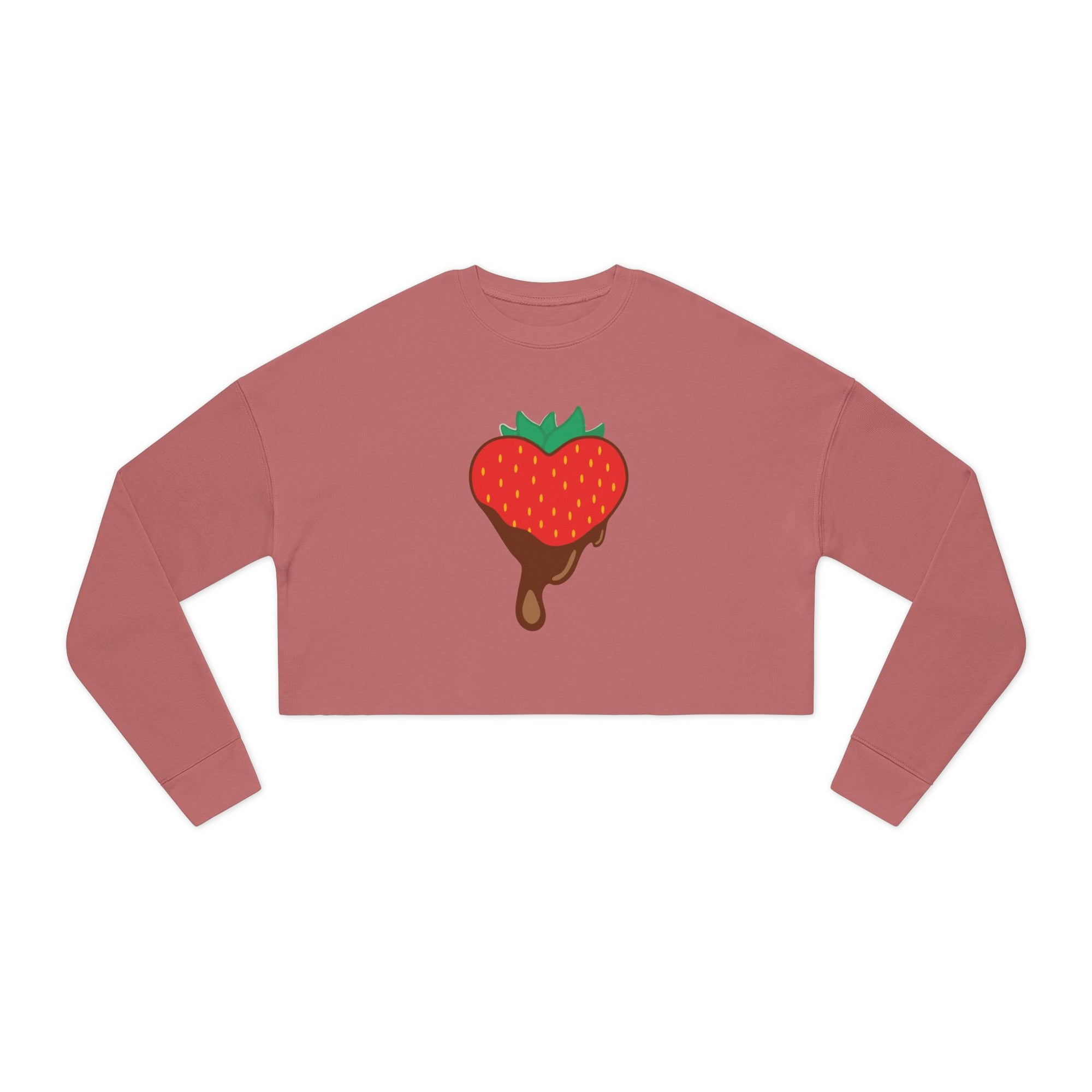 Cropped Sweatshirt - Chocolate Covered Strawberry