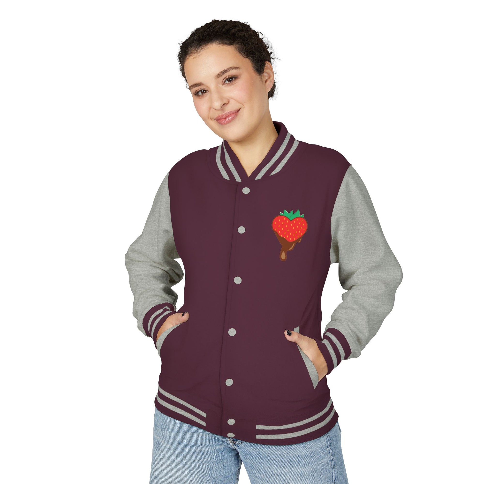 Letterman Jacket - Chocolate Covered Strawberry