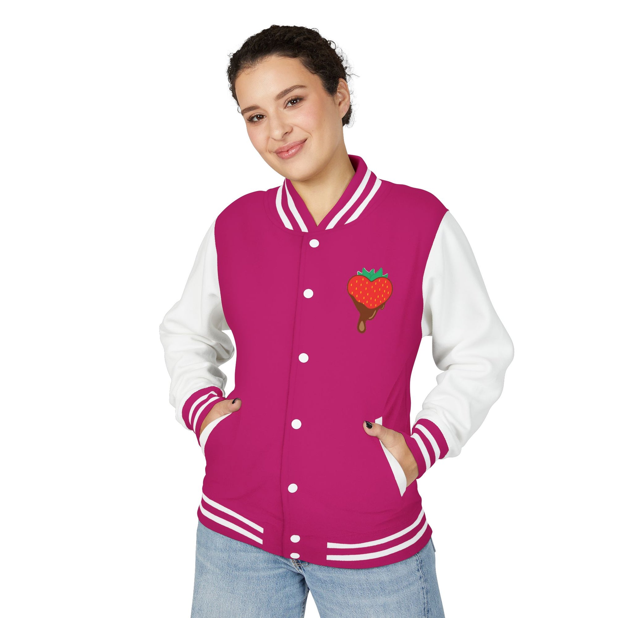 Letterman Jacket - Chocolate Covered Strawberry