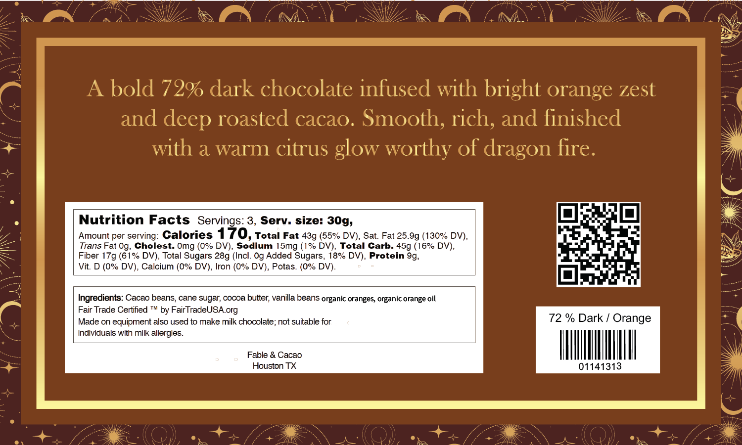 72 % Dark / Orange